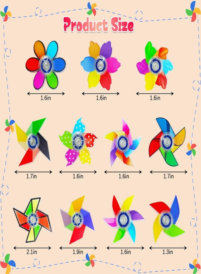 Riferg 30PCS Mini Fidget Spinner Toys, Fidget Spinners Bulk Stress Relief Sensory Toys for Kids & Adults, Party Favors Gifts for Kids Teens, Treasure Box Toys Classroom Prizes - Image 2